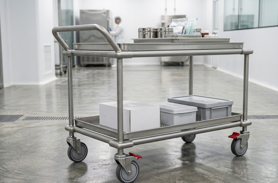 Cleanroom Material Handling Cart