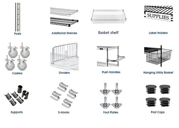 wire shelving accessories