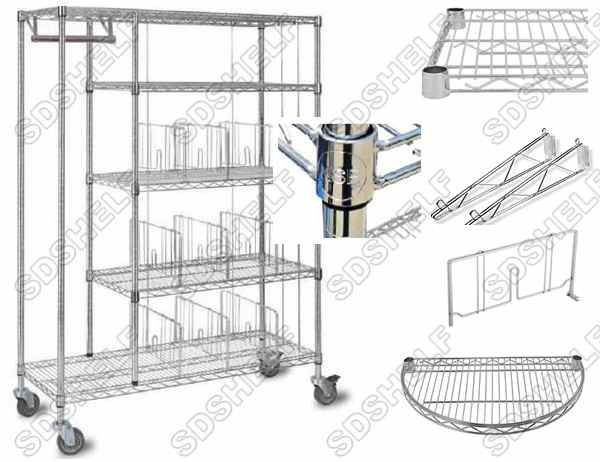 chrome wire shelving