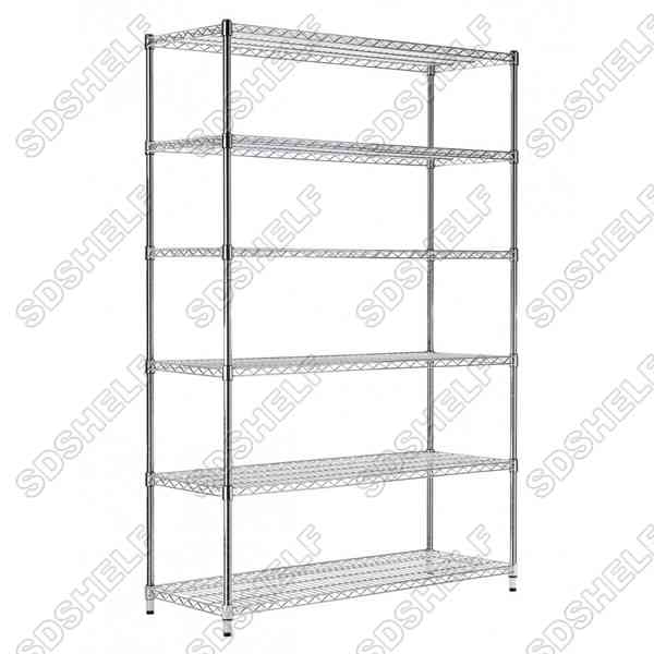 chrome wire shelving unit